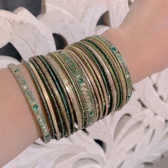 Gypsy Jewelry - Gypsy style 19 stack bracelets